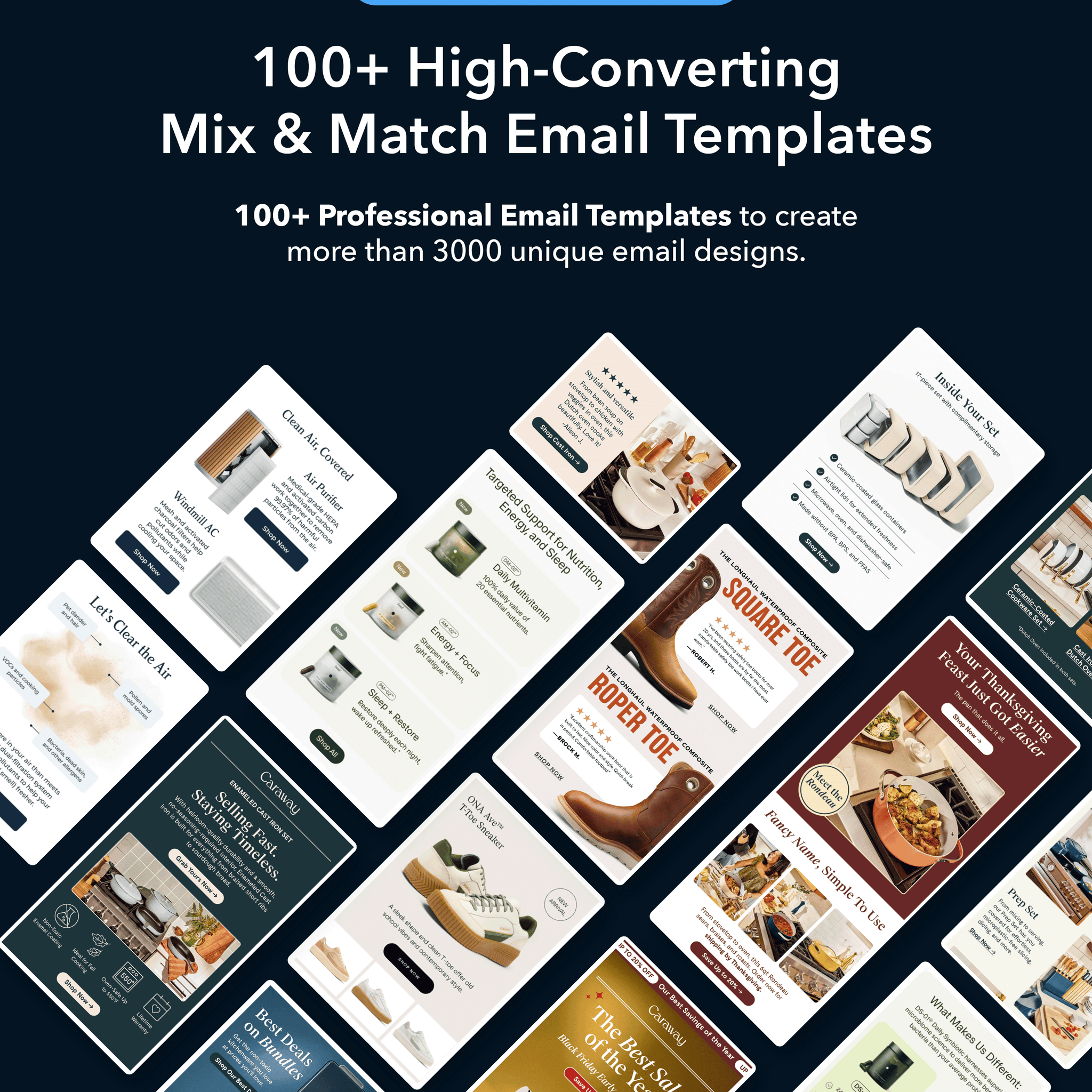 100+ Mix & Match Email Templates