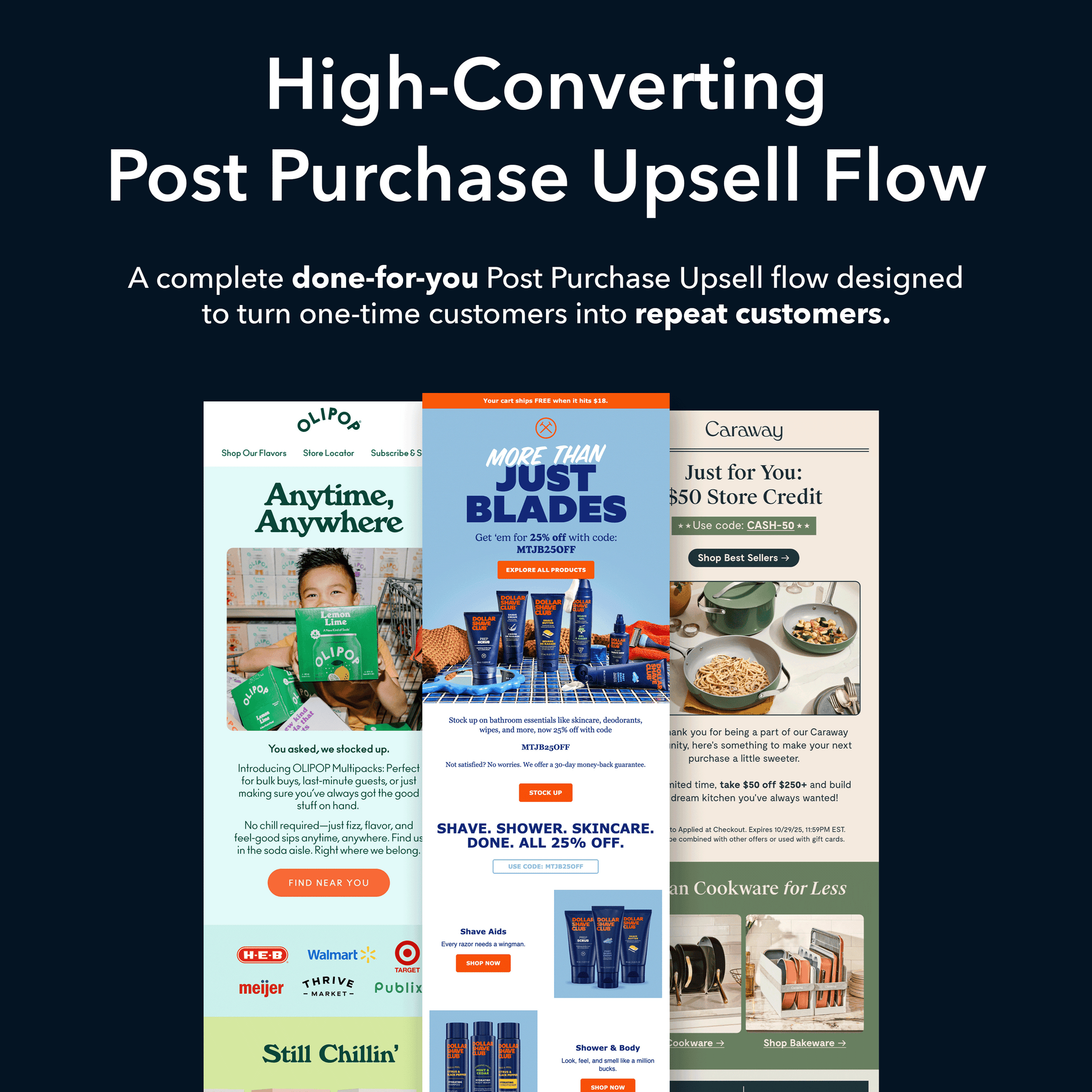 Post Purchase Upsell Flow