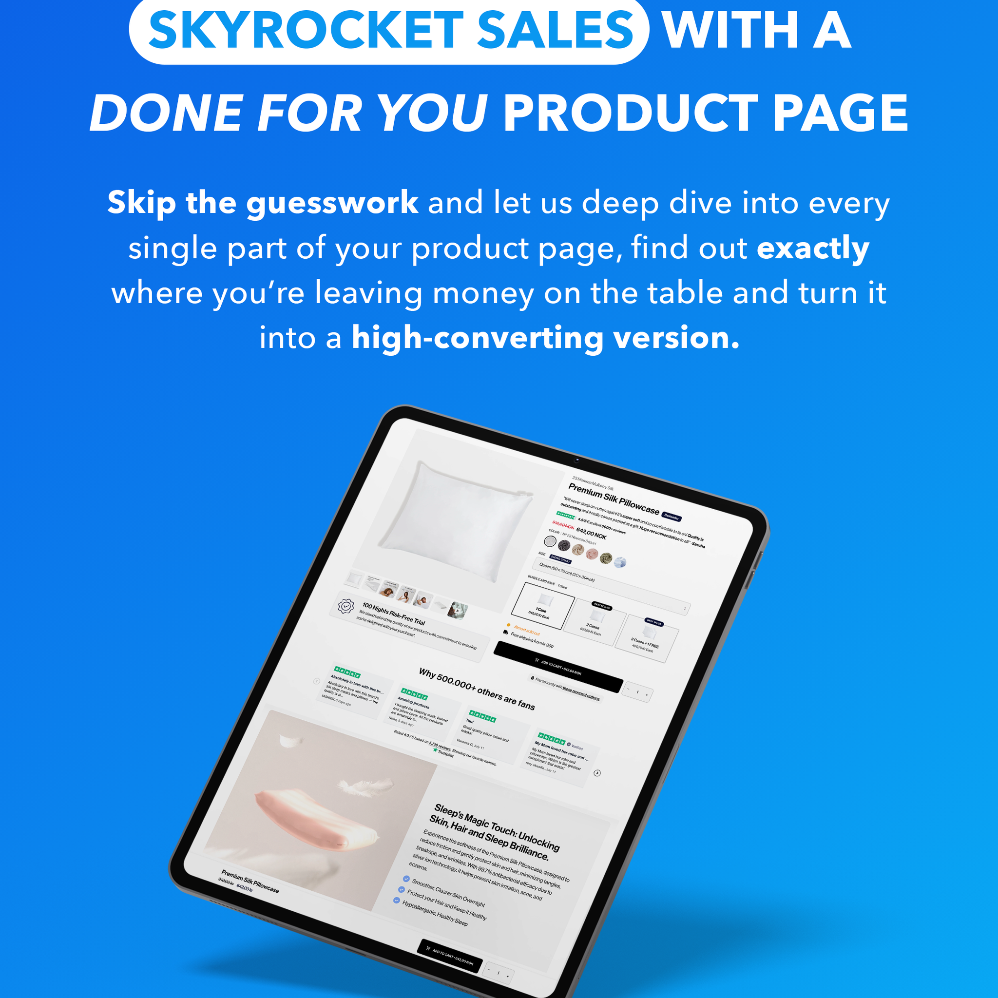 Custom Made High-Converting Product Page